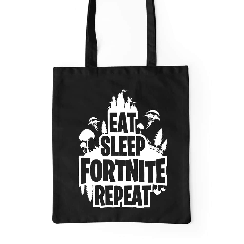 Eat sleep fortnite repeat Prémium Vászontáska