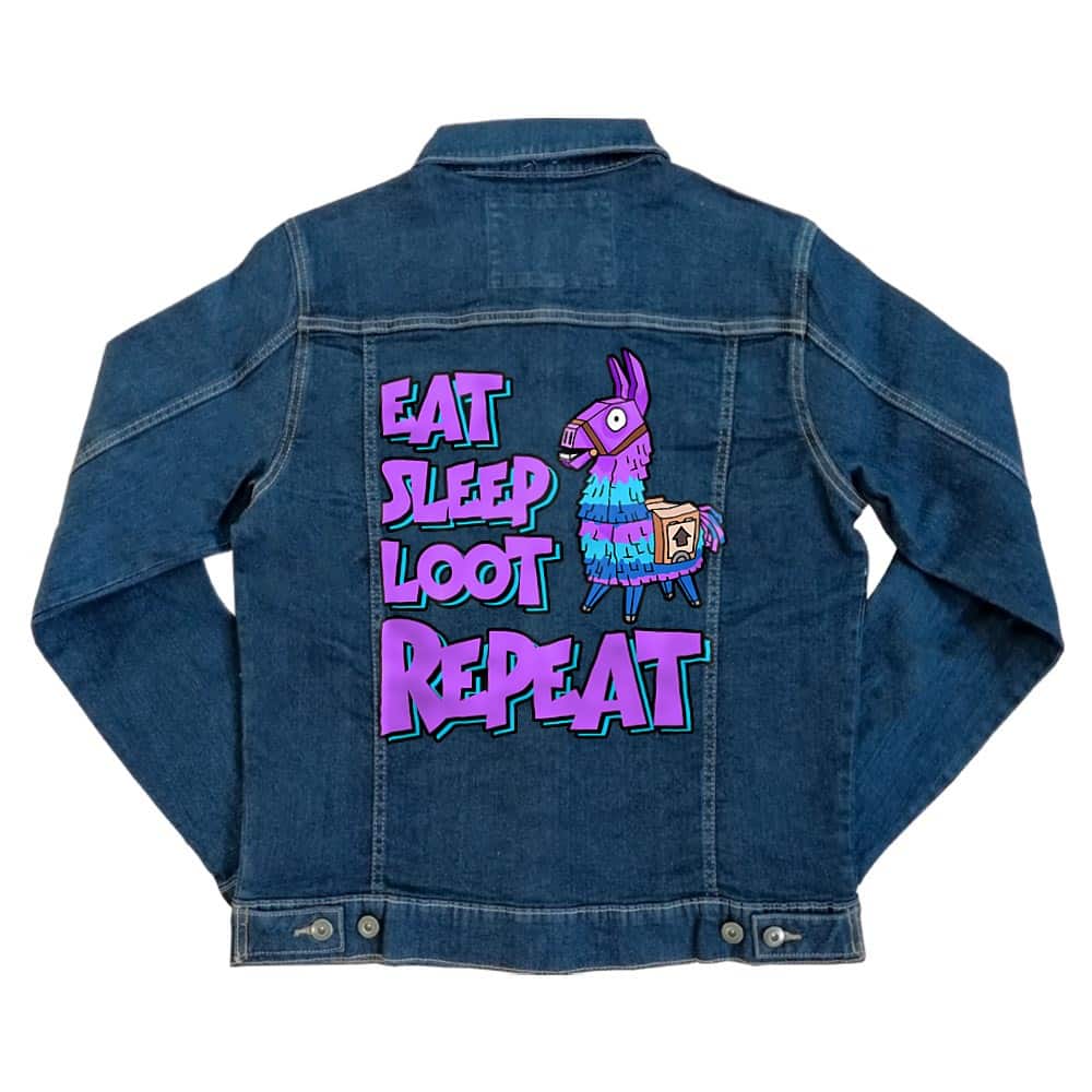 Eat sleep loot repeat Unisex Farmerkabát