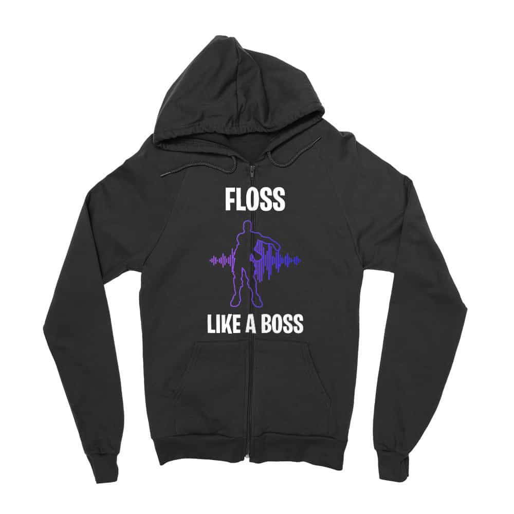 Floss like a boss Zipzáros Pulóver