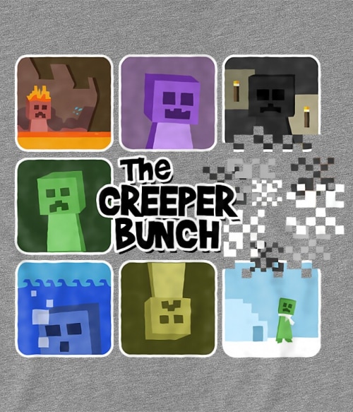 The creeper bunch Gaming Pólók, Pulóverek, Bögrék - Minecraft