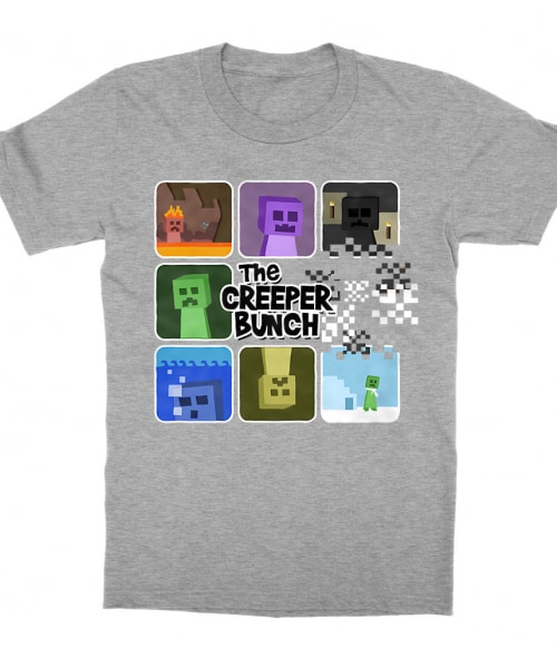 The creeper bunch Gaming Gyerek Póló - Minecraft