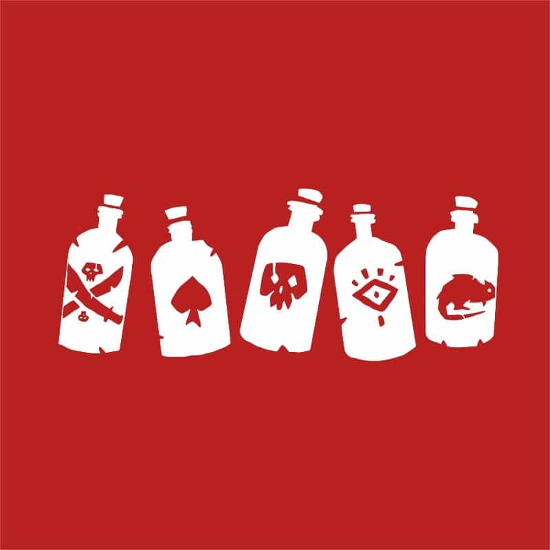 Rum bottles