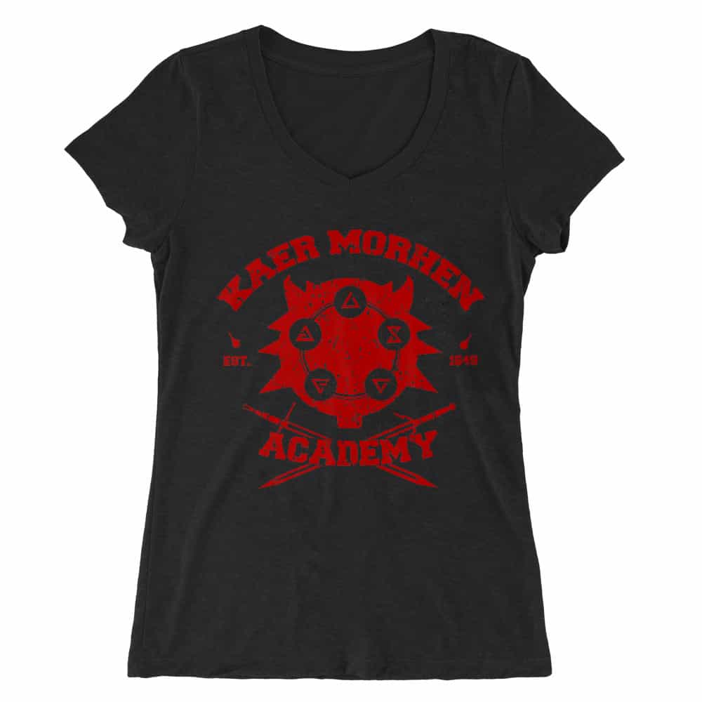Kaer Morhen Academy Női V-nyakú Póló