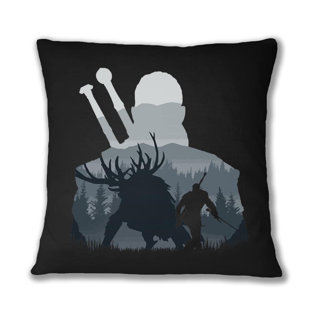 Witcher Silhouette Párnahuzat