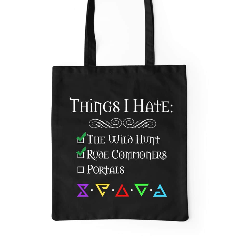 Witcher - Things I hate Prémium Vászontáska