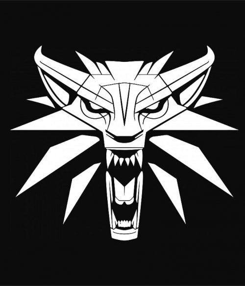Wolf head logo Gaming Gaming Gaming Pólók, Pulóverek, Bögrék - The Witcher