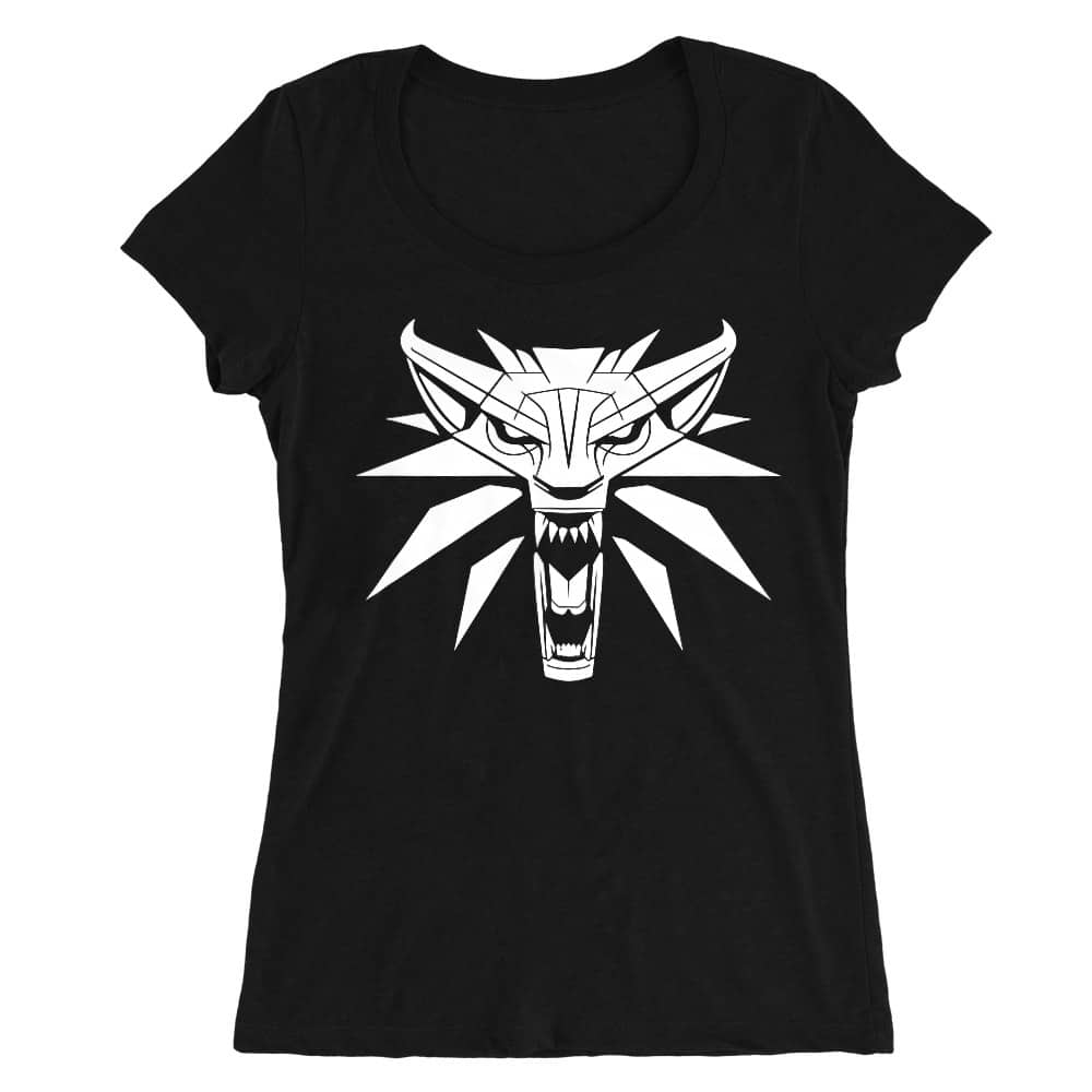 Wolf head logo Női O-nyakú Póló