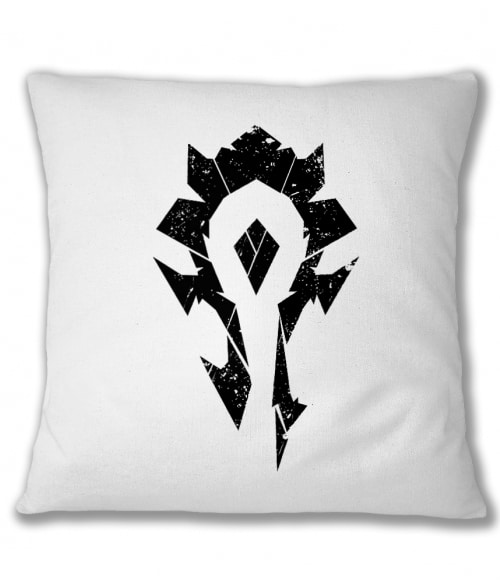 Grunge Horde vector logo Gaming Párnahuzat - World of Warcraft