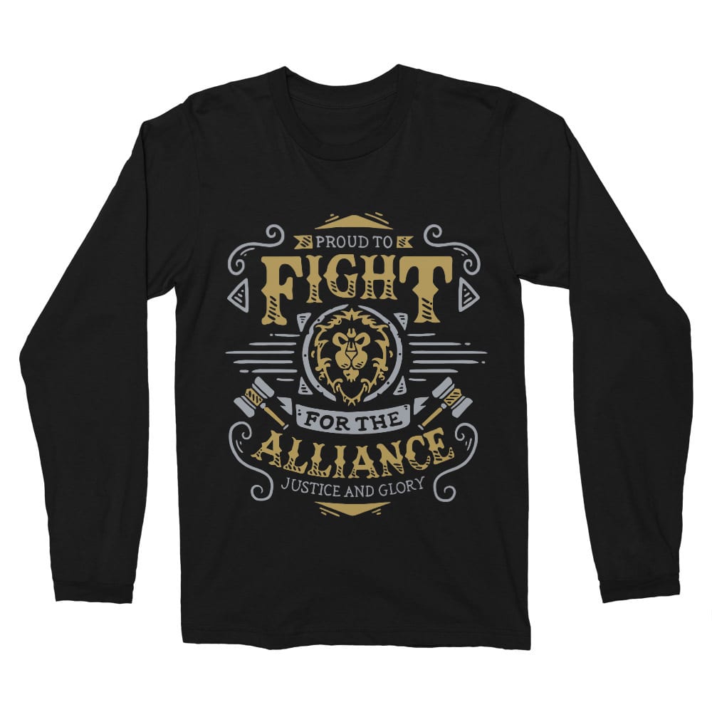 Proud to fight Alliance Férfi Hosszúujjú Póló