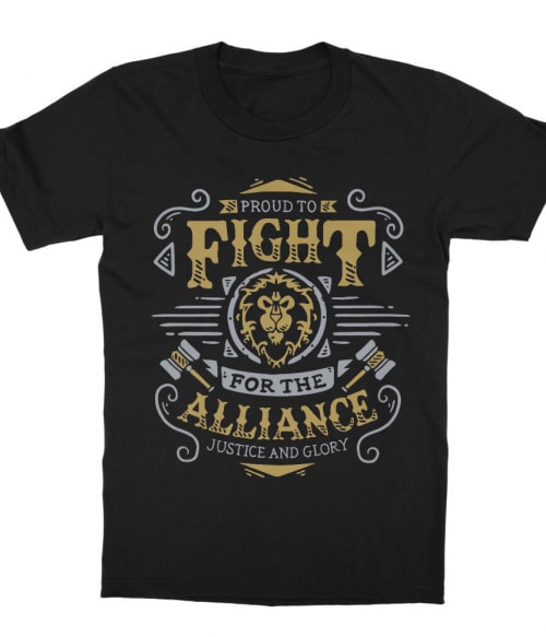 Proud to fight Alliance World of Warcraft Gyerek Póló - World of Warcraft