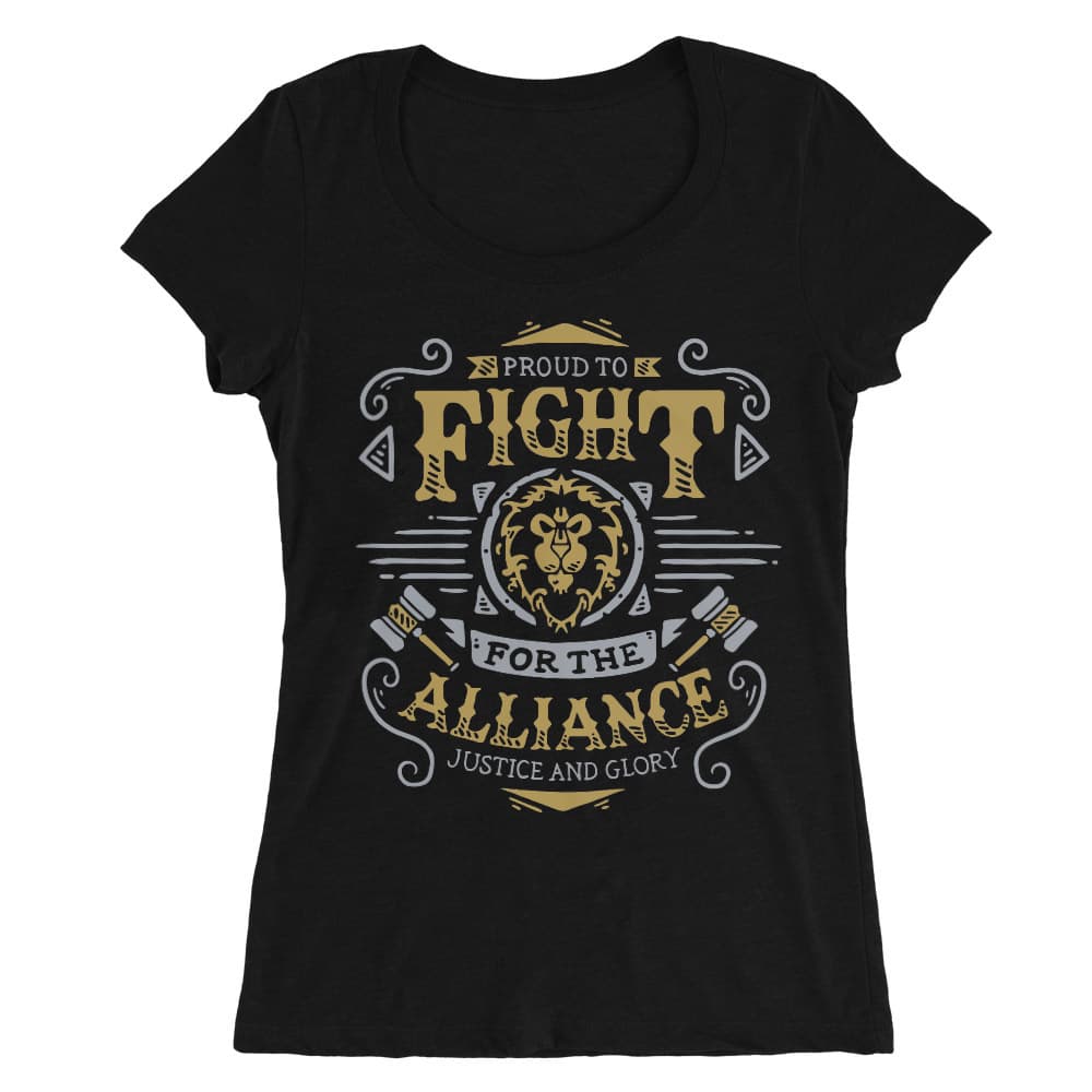 Proud to fight Alliance Női O-nyakú Póló