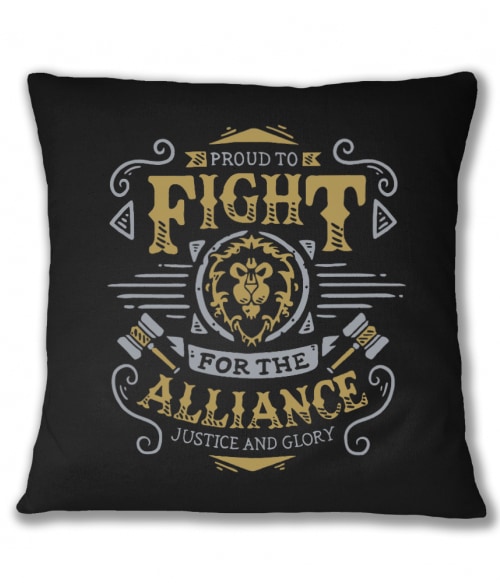 Proud to fight Alliance World of Warcraft Párnahuzat - World of Warcraft