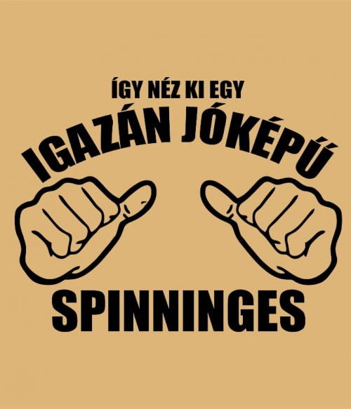 Igazán jóképű  Spinninges Spinning Spinning Spinning Pólók, Pulóverek, Bögrék - Testedzés