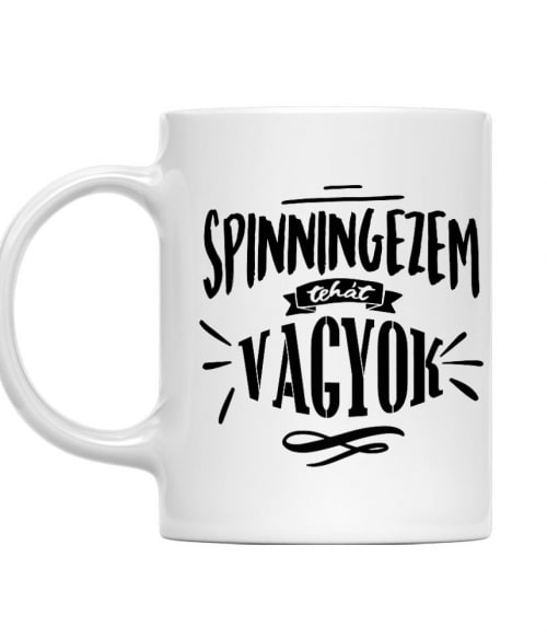 Spinningezem tehát vagyok Spinning Bögre - Testedzés