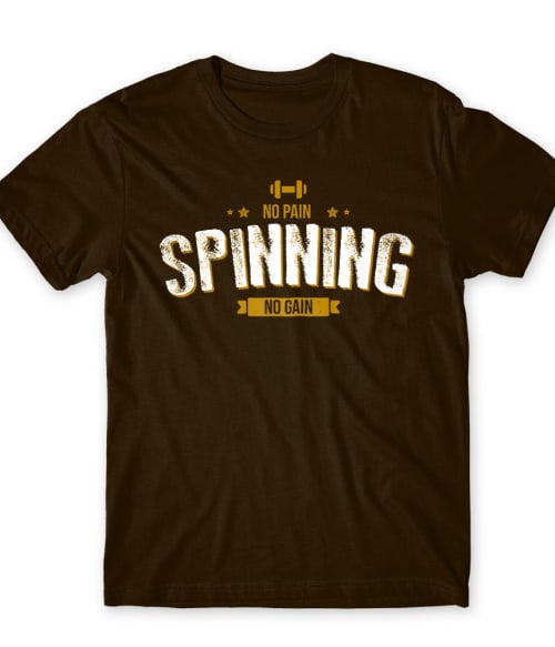No Pain No Gain - Spinning Spinning Póló - Testedzés