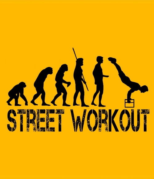 Street Workout Evolution Testedzés Testedzés Testedzés Pólók, Pulóverek, Bögrék - Testedzés