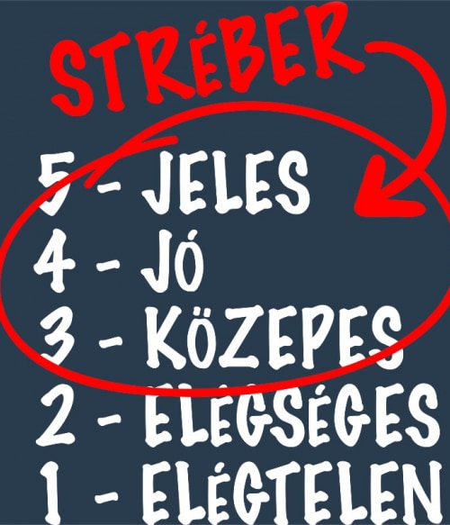 Stréber szint S. Oszkár S. Oszkár S. Oszkár Pólók, Pulóverek, Bögrék - S. Oszkár