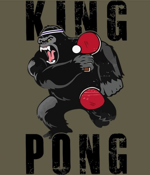 King Pong Ping Pong Ping Pong Ping Pong Pólók, Pulóverek, Bögrék - Ütős