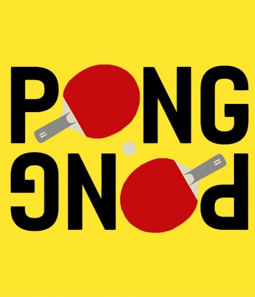 Ping Pong Text Ütős Pólók, Pulóverek, Bögrék - Ütős