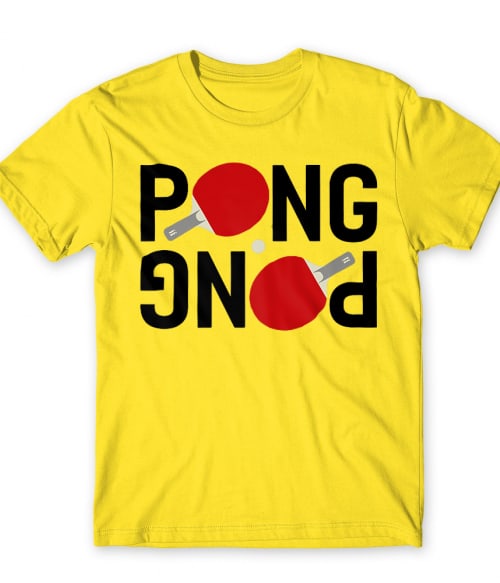 Ping Pong Text Ütős Póló - Ütős