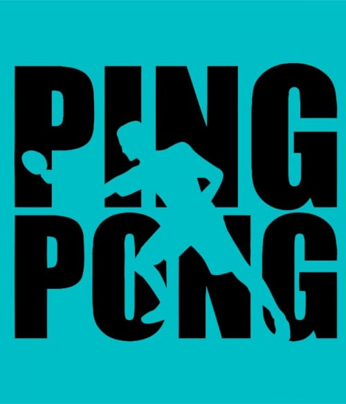 Ping Pong Silhouette Ütős Pólók, Pulóverek, Bögrék - Ütős