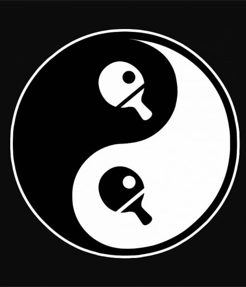 Yin Yang Ping Pong Ütős Pólók, Pulóverek, Bögrék - Ütős