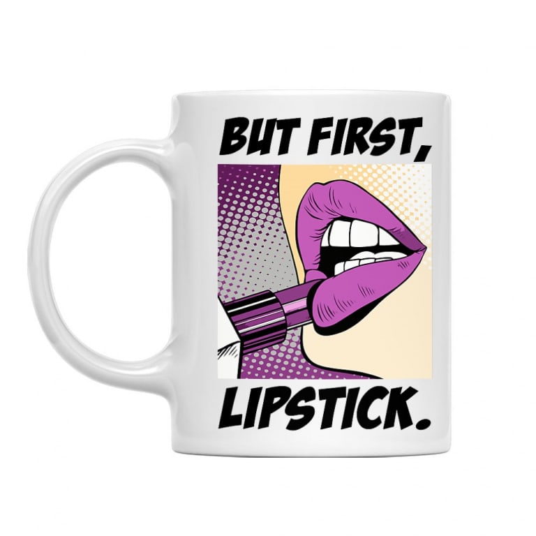 But first, lipstick