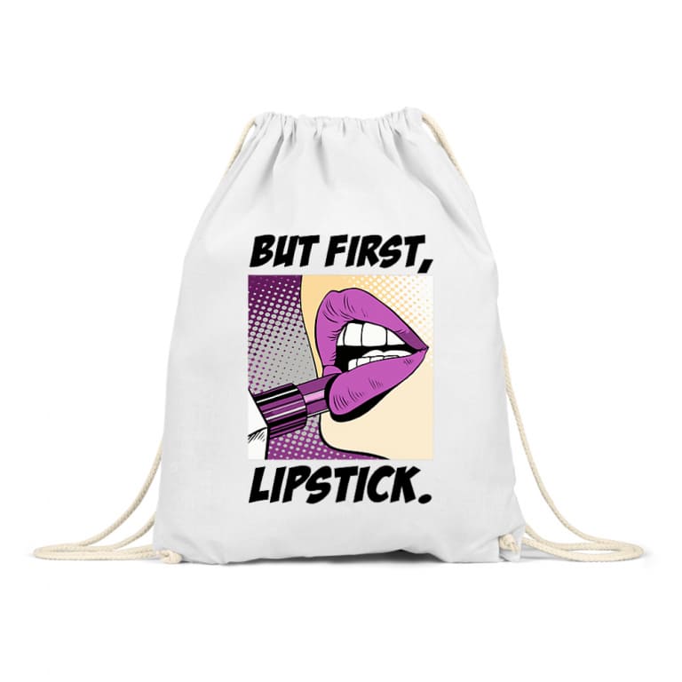 But first, lipstick