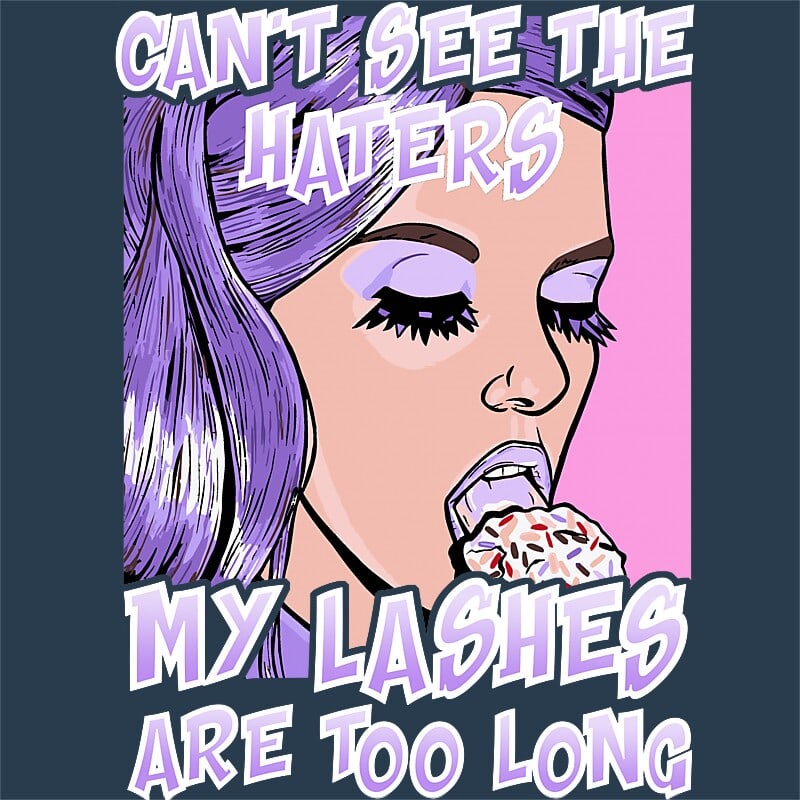 Lashes are too long