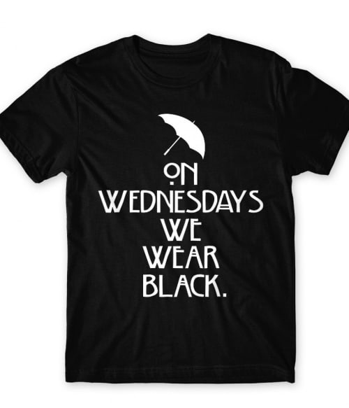On wednesdays we wear black Boszorkány Póló - Hobbi-Érdeklődés