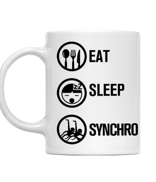 Eat Sleep Synchro Szinkronúszás Bögre - Szinkronúszás