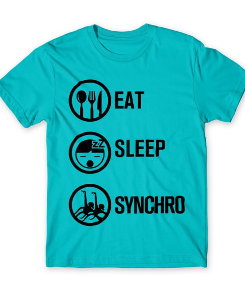 Eat Sleep Synchro Szinkronúszás Póló - Szinkronúszás