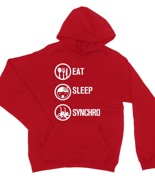 Eat Sleep Synchro Szinkronúszás Pulóver - Szinkronúszás