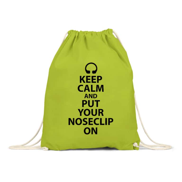 Keep calm and put your noseclip on
