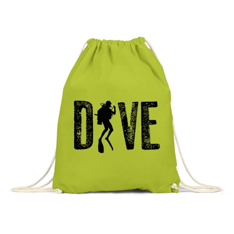 Diver Text Silhouette