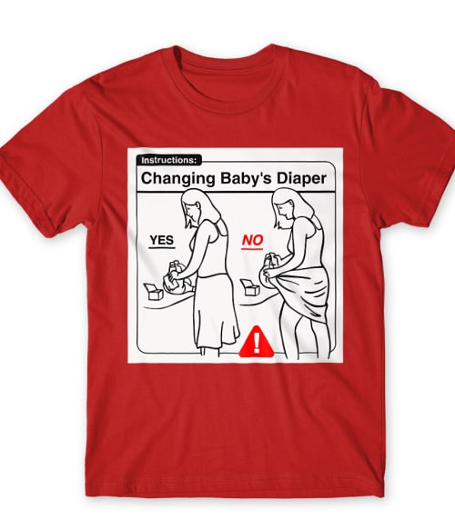 Baby Instructions – Pelenkacsere Póló - Ha Baby rajongó ezeket a pólókat tuti imádni fogod!
