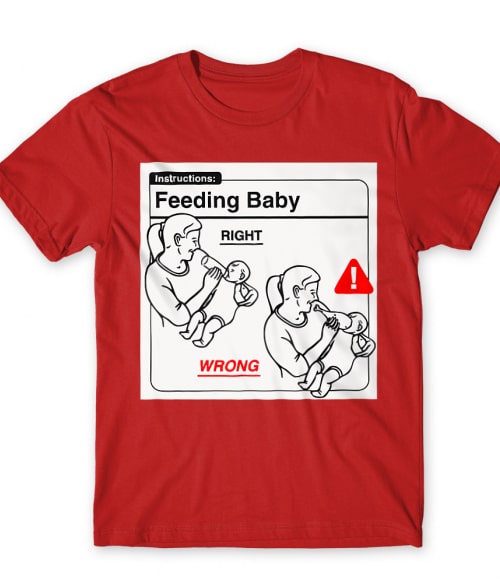 Baby Instructions – Etetés Póló - Ha Baby rajongó ezeket a pólókat tuti imádni fogod!