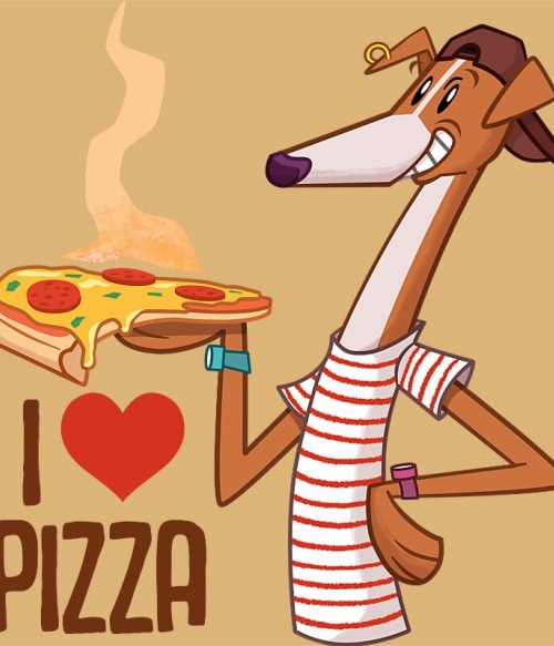 I Love Pizza - Berger Szimat Irodalom Pólók, Pulóverek, Bögrék - Irodalom