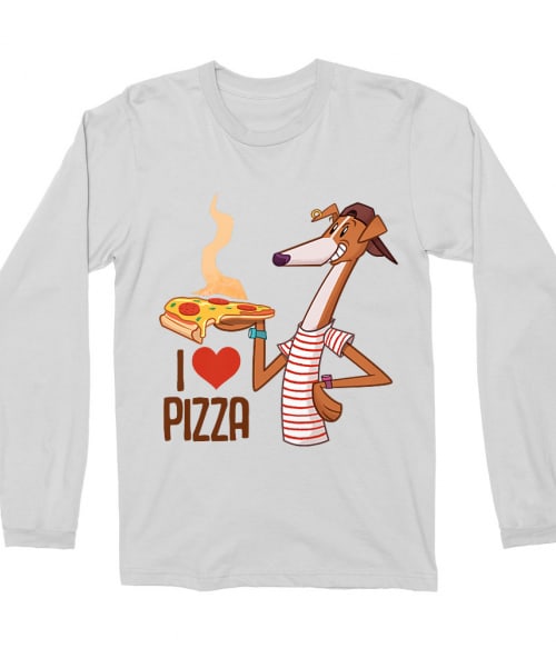 I Love Pizza - Berger Szimat Irodalom Férfi Hosszúujjú Póló - Irodalom