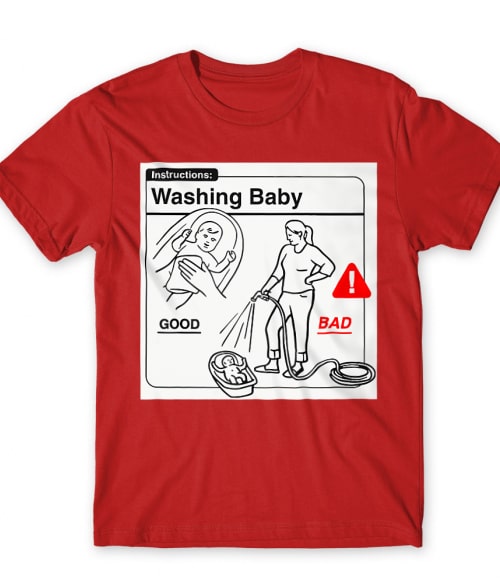 Baby Instructions – Fürdetés Póló - Ha Baby rajongó ezeket a pólókat tuti imádni fogod!