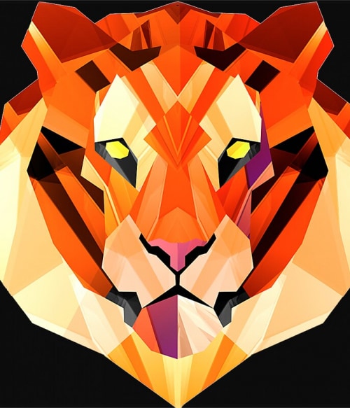 Polygon Tigris Állatos Állatos Állatos Pólók, Pulóverek, Bögrék - Állatos