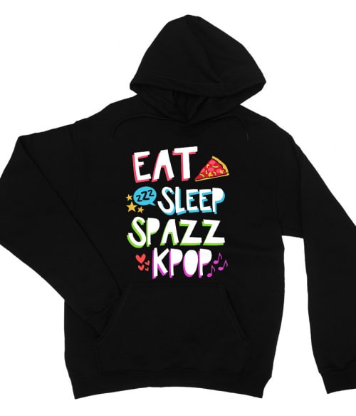 Eat Sleep Spazz K-pop K-Pop Pulóver - Zene