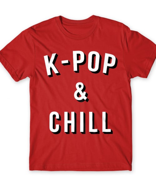 K-pop and chill K-Pop Férfi Póló - Zene