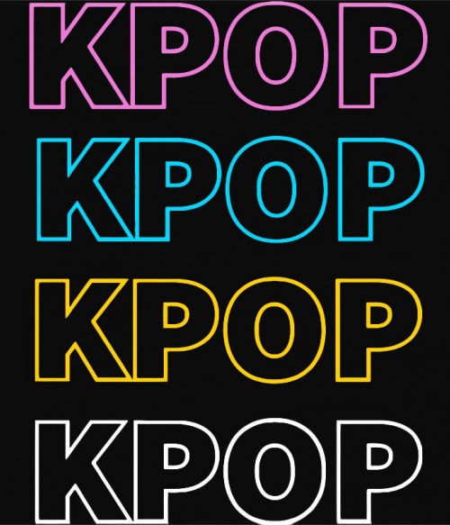 K-pop neon K-Pop Pólók, Pulóverek, Bögrék - Zene