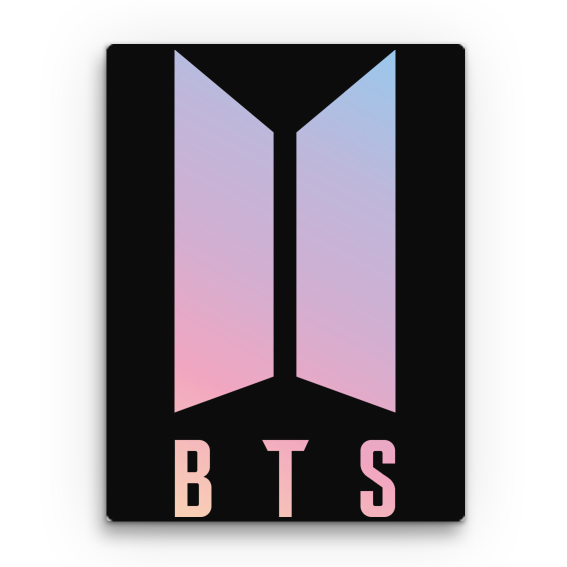 BTS simple logo Vászonkép