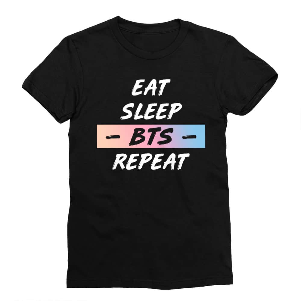 Eat Sleep BTS Férfi Testhezálló Póló