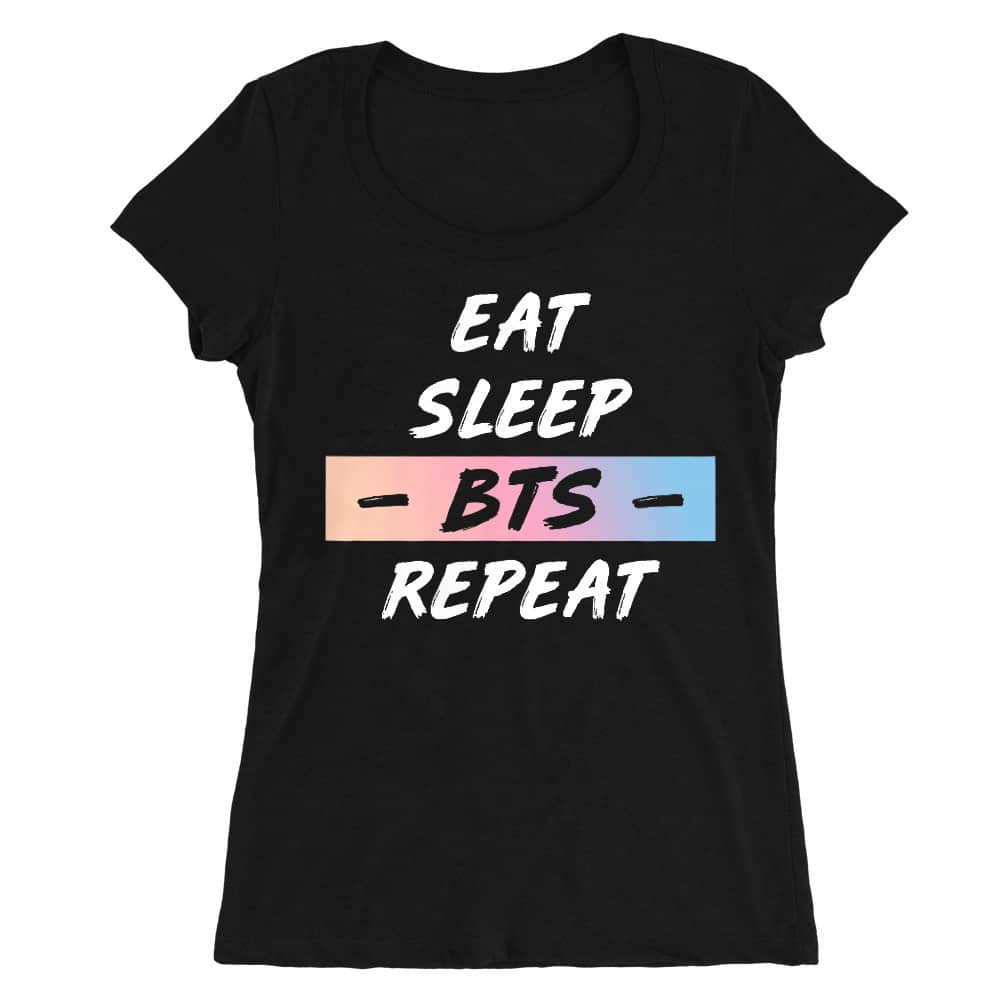Eat Sleep BTS Női O-nyakú Póló