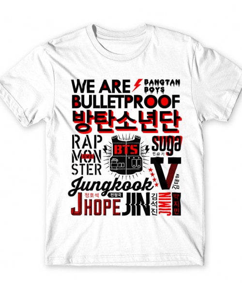 We are bulletproof BTS Férfi Póló - K-Pop