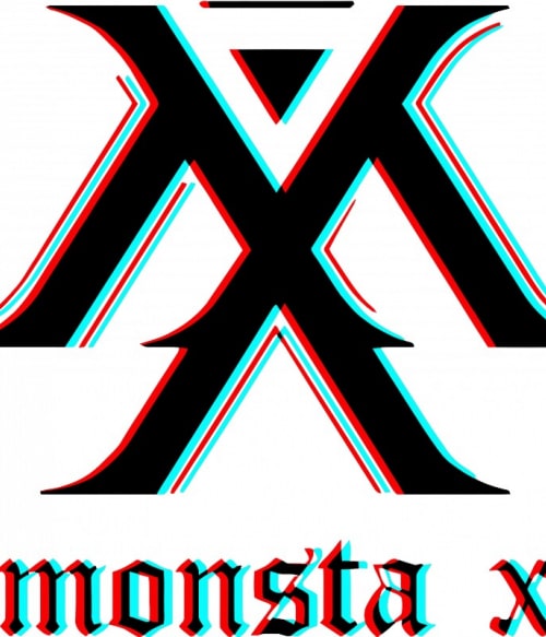 Monsta X logo 3d Monsta X Monsta X Monsta X Pólók, Pulóverek, Bögrék - Monsta X