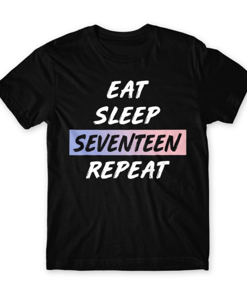 Eat Sleep Seventeen Seventeen Póló - Seventeen